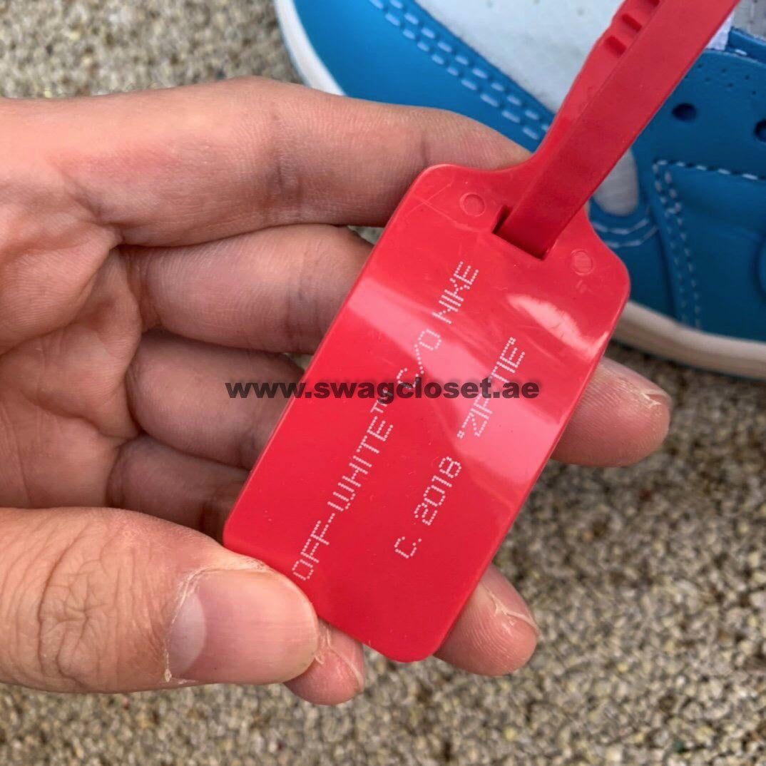 Jordan 1 Retro High Off-White "University Blue UNC"