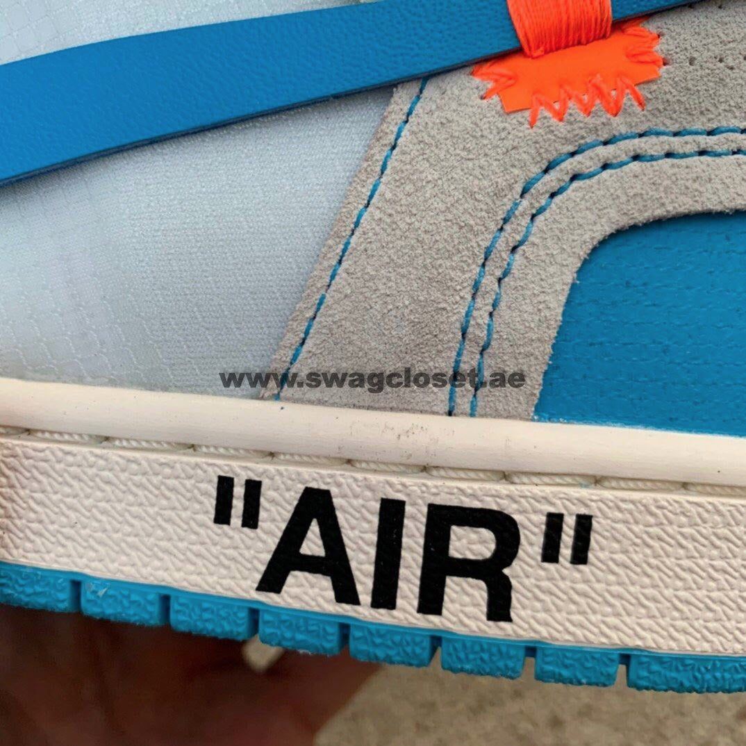 Jordan 1 Retro High Off-White "University Blue UNC"