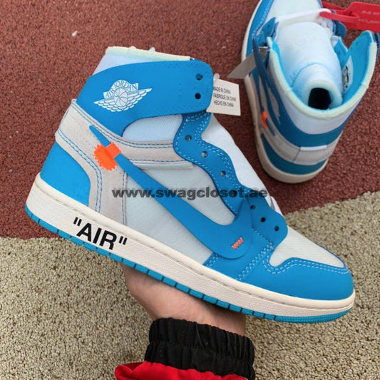 Jordan 1 Retro High Off-White "University Blue UNC"