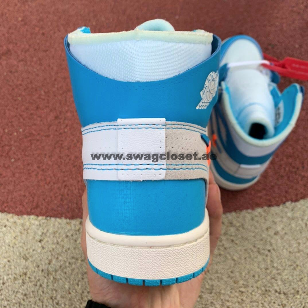 Jordan 1 Retro High Off-White "University Blue UNC"