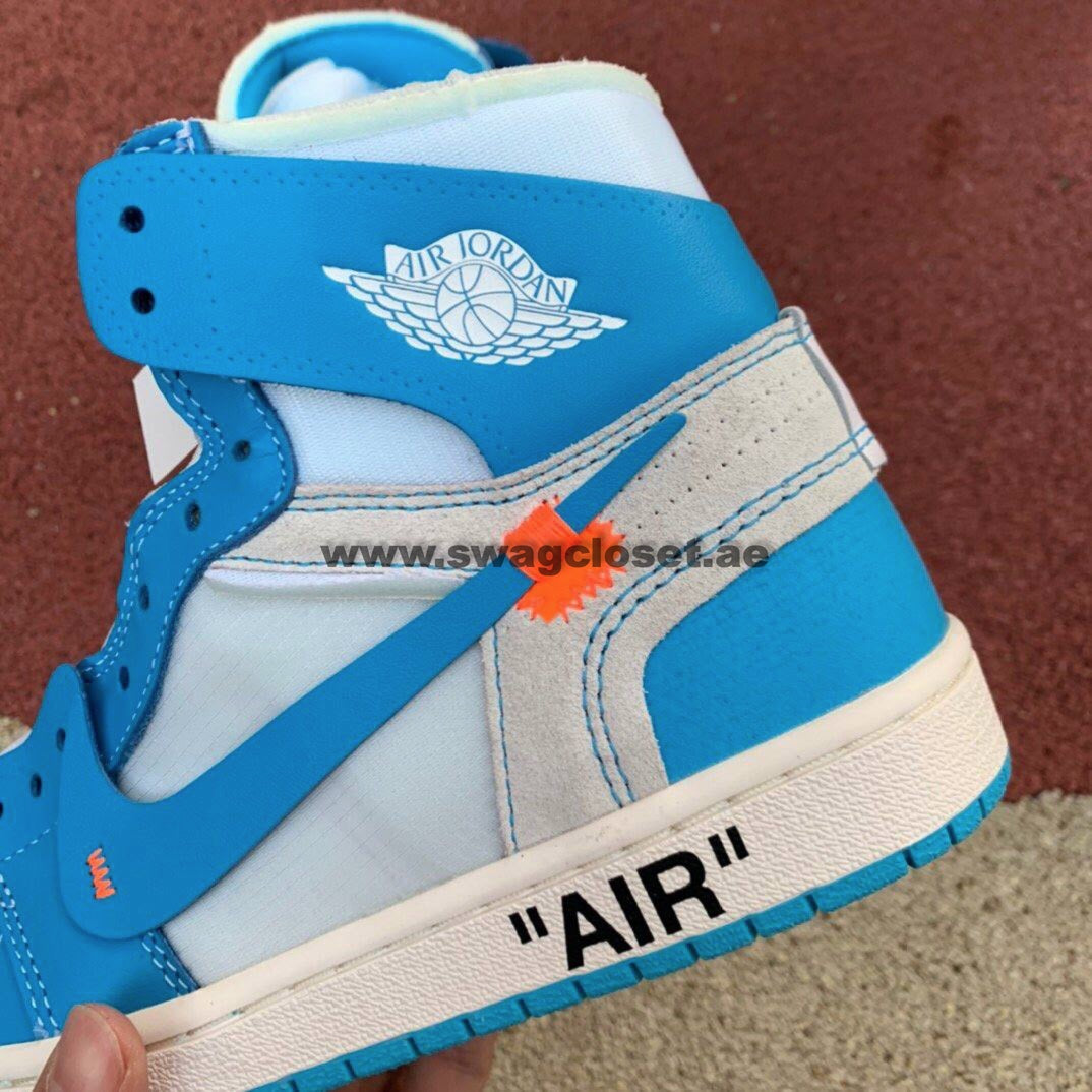 Jordan 1 Retro High Off-White "University Blue UNC"