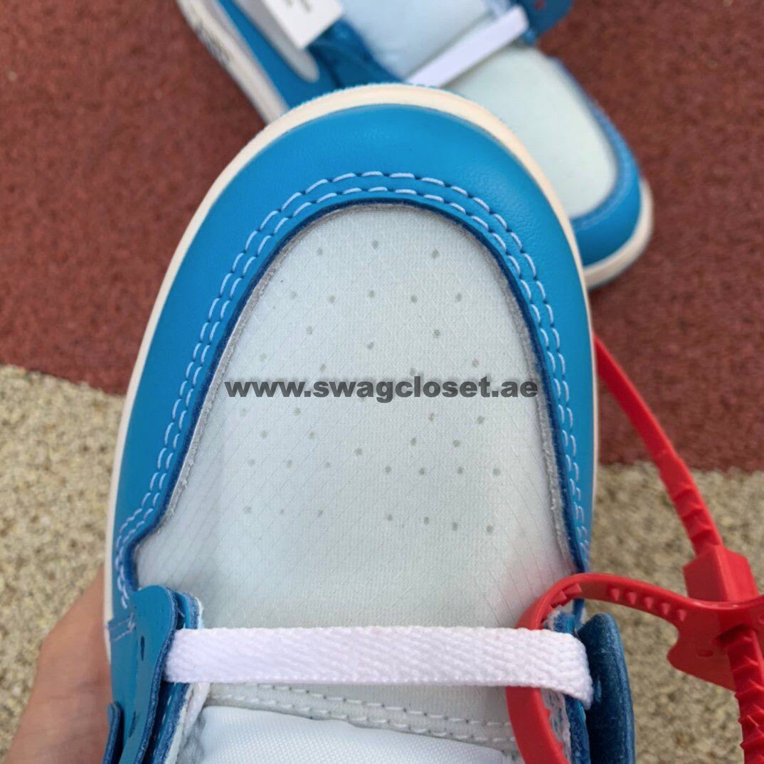 Jordan 1 Retro High Off-White "University Blue UNC"