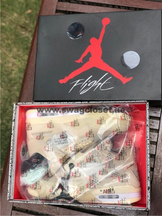 Jordan 4 Retro Off-White "Sail"