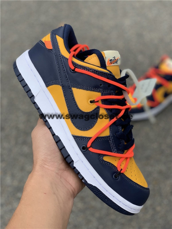 Nike Dunk Low Off-White "University Gold Midnight Navy"