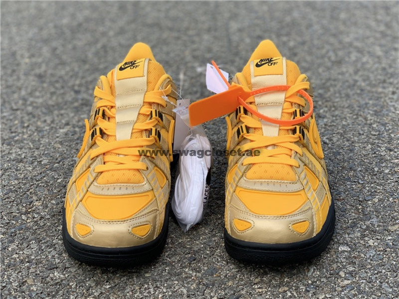 Nike Air Rubber Dunk x Off-White "University Gold"