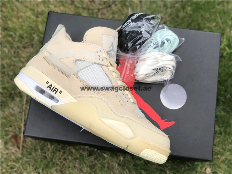 Jordan 4 Retro Off-White "Sail"