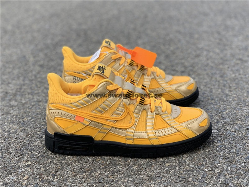 Nike Air Rubber Dunk x Off-White "University Gold"