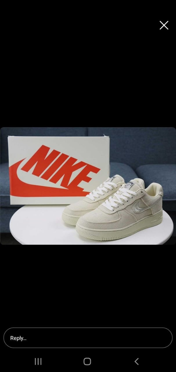 Nike x Stussy Air Force 1 “Fossil”