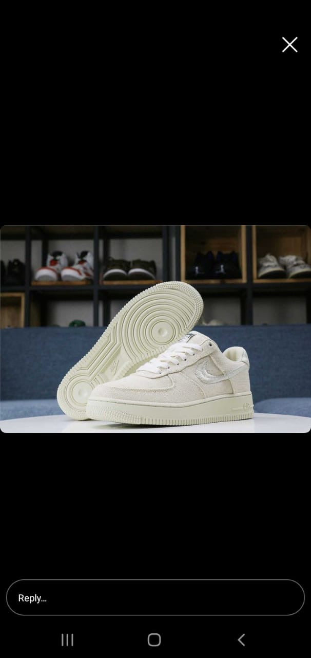 Nike x Stussy Air Force 1 “Fossil”